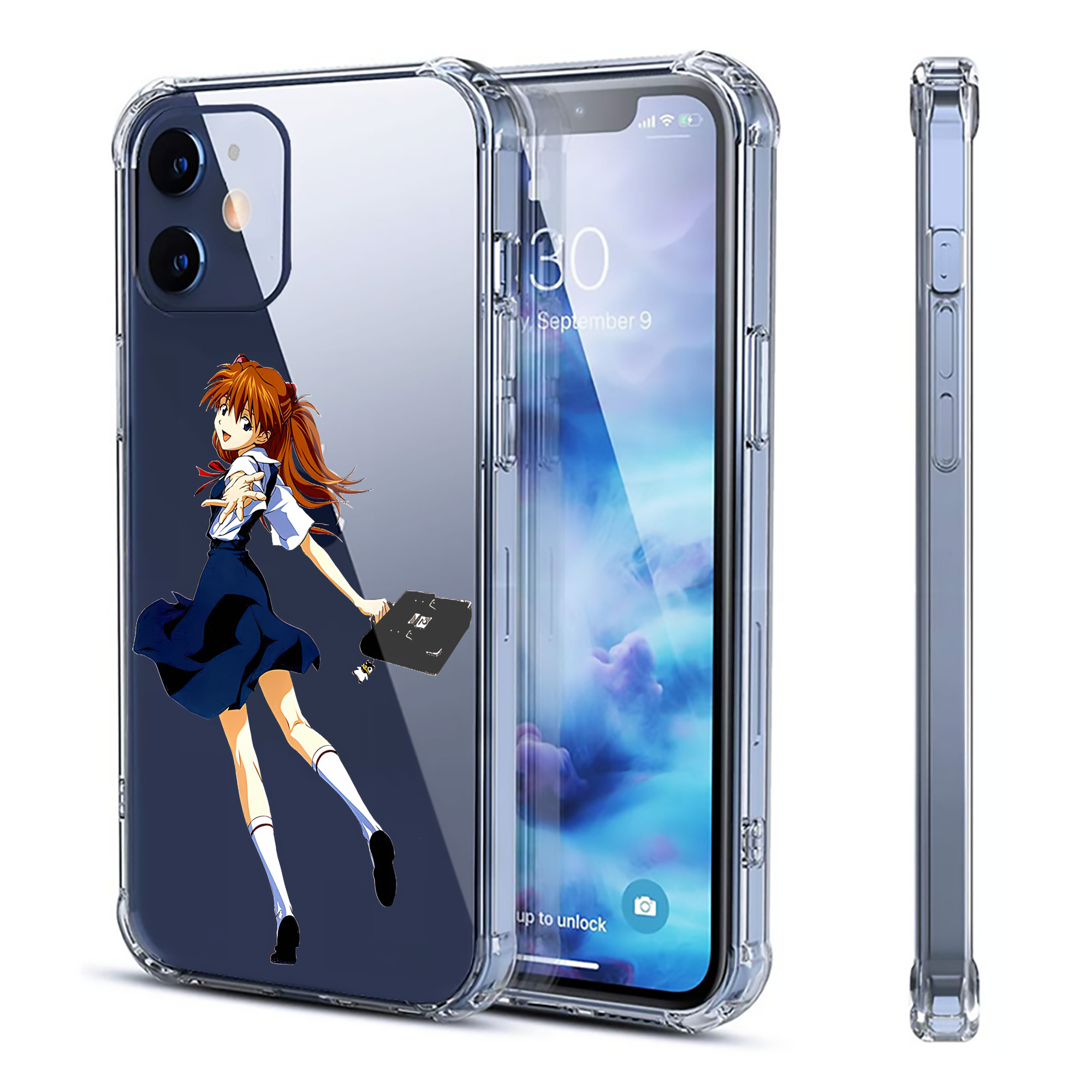 （画像用） EVA 新世紀エヴァンゲリオン 【iPhone 12シリーズ対応】透明スマホケース（クリアソフトケース）